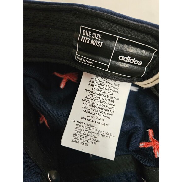 NWT Adidas Men's Summer Open Hat Snapback | Navy Blue TJGT Gold Rope - Picture 4 of 5